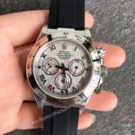 Noob Factory Rolex Daytona 1:1 Cal.4130 Movement Watch Meteorite Dial Rubber Strap